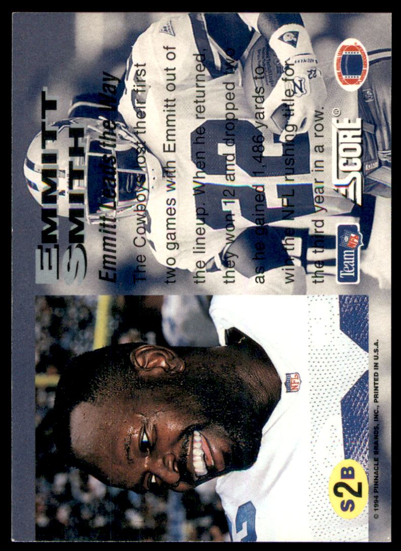 1994 Pinnacle/Sportflics Super Bowl #2 Emmitt Smith/3000