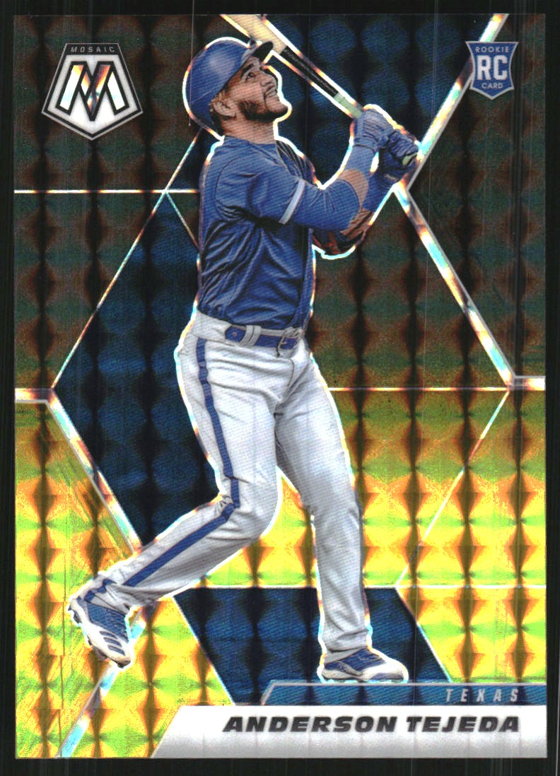 2021 Panini Mosaic Mosaic Choice Black Gold #209 Anderson Tejeda