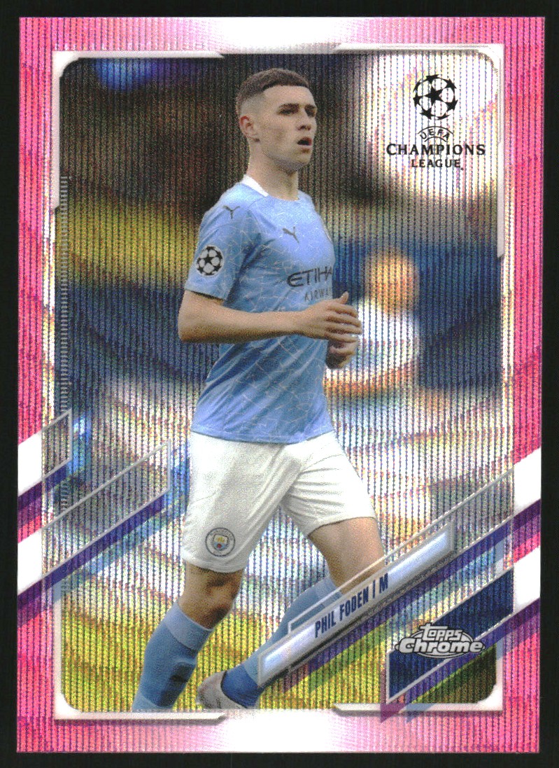 その他 2020 Phil Foden Topps Chrome Speckle 2020-21 Topps Chrome UEFA Champions League Speckle Refractors #34