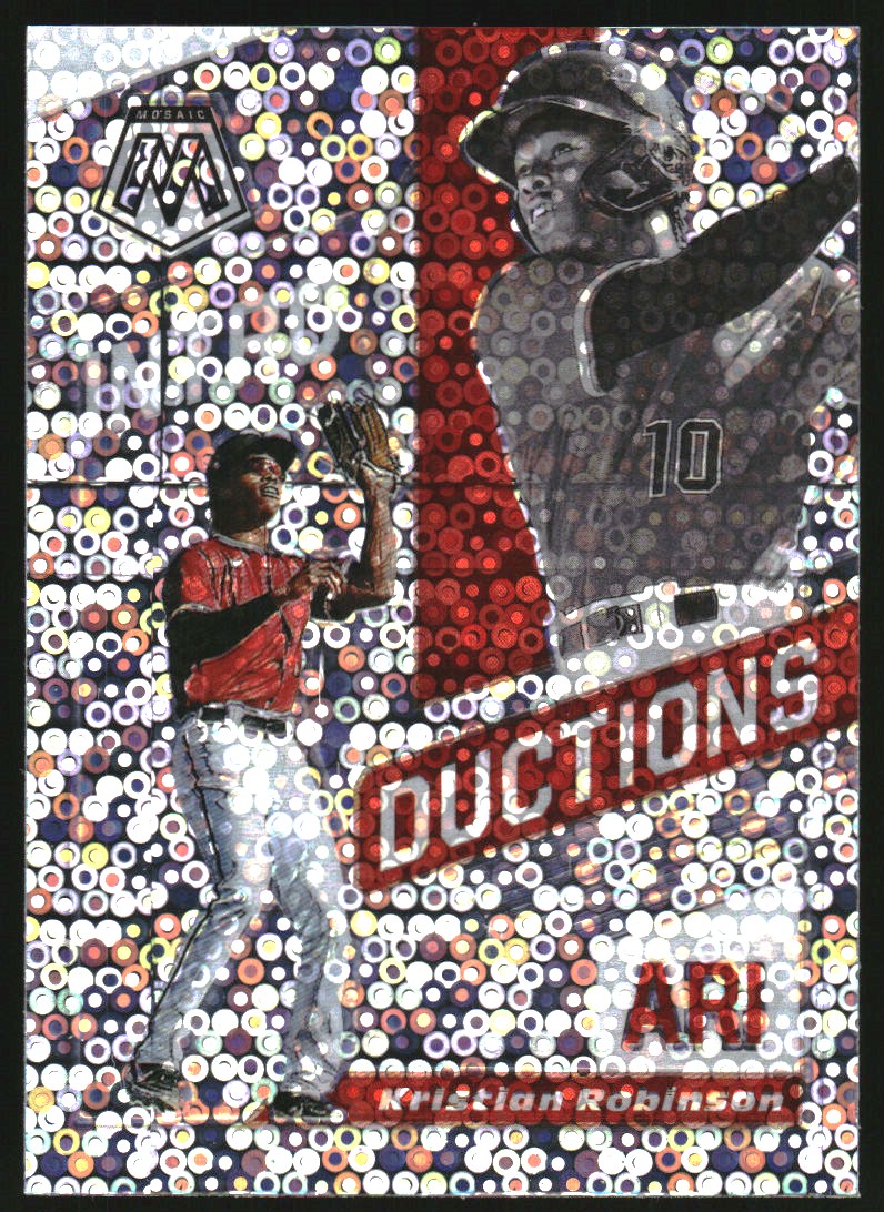 2021 Panini Mosaic Introductions Mosaic Quick Pitch 12 Kristian Robinson NMMT