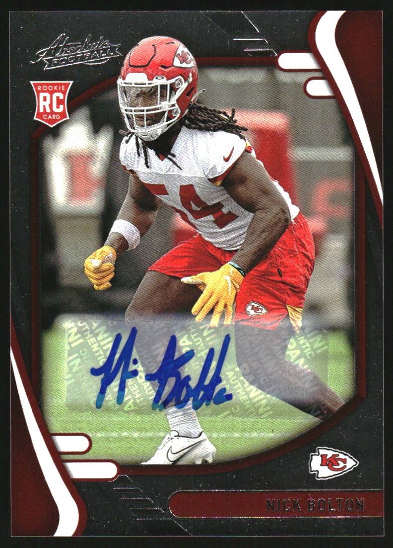 Nick Bolton #162 2021 Panini Absolute Football Signature Rookies Parallels