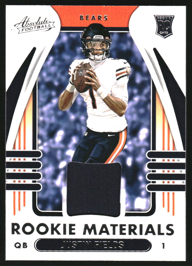 JUSTIN FIELDS 2021 Panini Playbook Orange #108 Rookie RC - CHICAGO BEARS