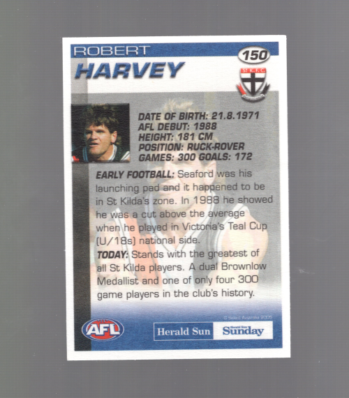 B7672 - 2005 Select AFL Herald Sun Football #S 1-192 -Sie wählen- 15+ KOSTENLOSER US-VERSAND - Bild 15 von 19