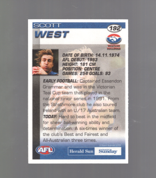 B7672 - 2005 Select AFL Herald Sun Football #S 1-192 -Sie wählen- 15+ KOSTENLOSER US-VERSAND - Bild 19 von 19