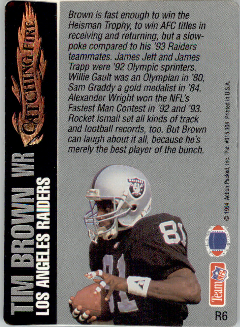 1994 Action Packed Football "Insert and Prototype" Cards - Picture 13 of 156