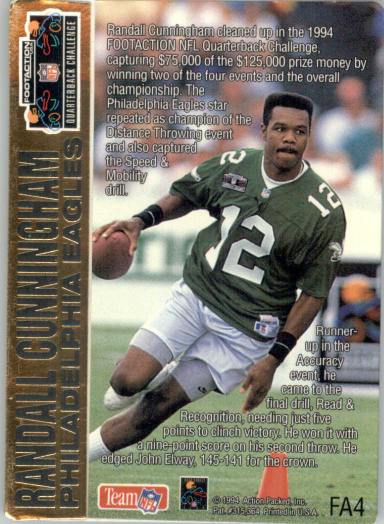 1994 Action Packed Football "Insert and Prototype" Cards - Picture 94 of 156