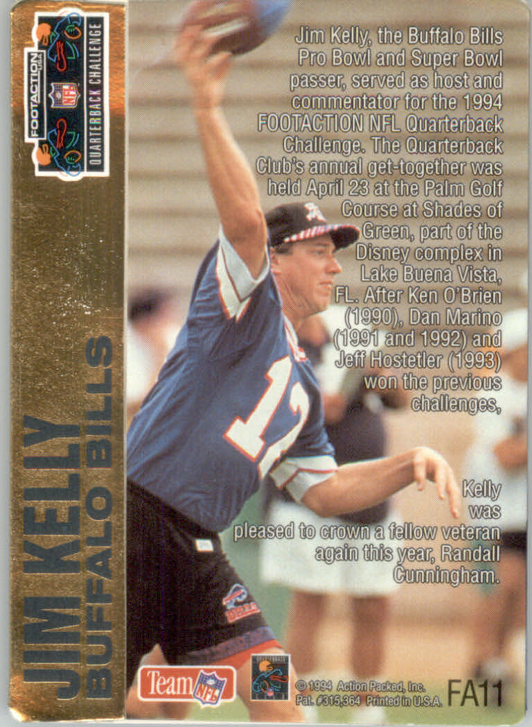 1994 Action Packed Football "Insert and Prototype" Cards - Picture 108 of 156