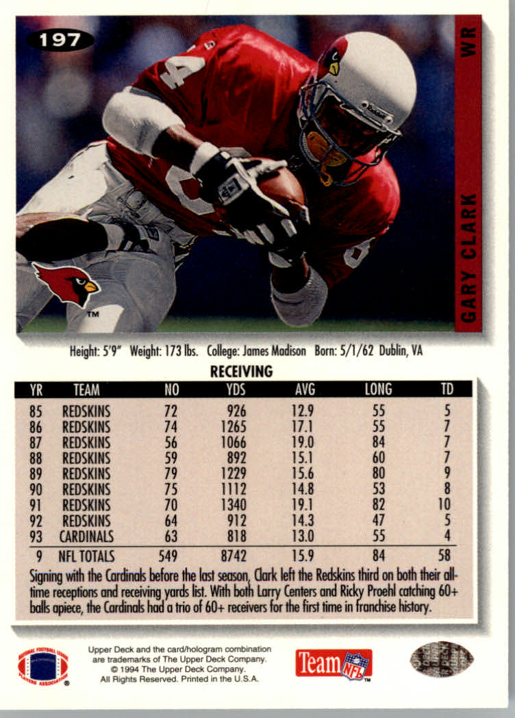 1994 Collector's Choice Football "Main Set" Cards #1 to #200 Rookies and Vets - Picture 393 of 399