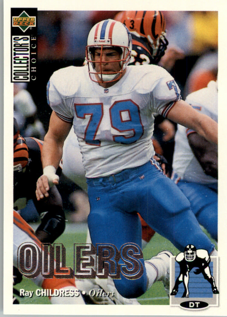 Ray Childress Signed Houston Oilers 1988 Topps Football Card Beckett –  www.