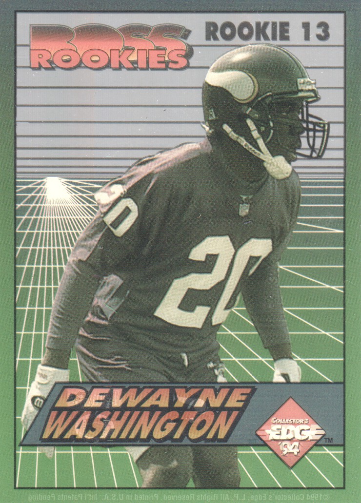 1994 Collector's Edge Boss Rookies #13 Dewayne Washington