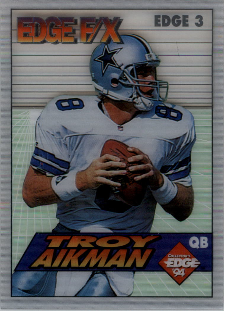 1994 Collector's Edge FX White Backs #3 Troy Aikman - NM-MT