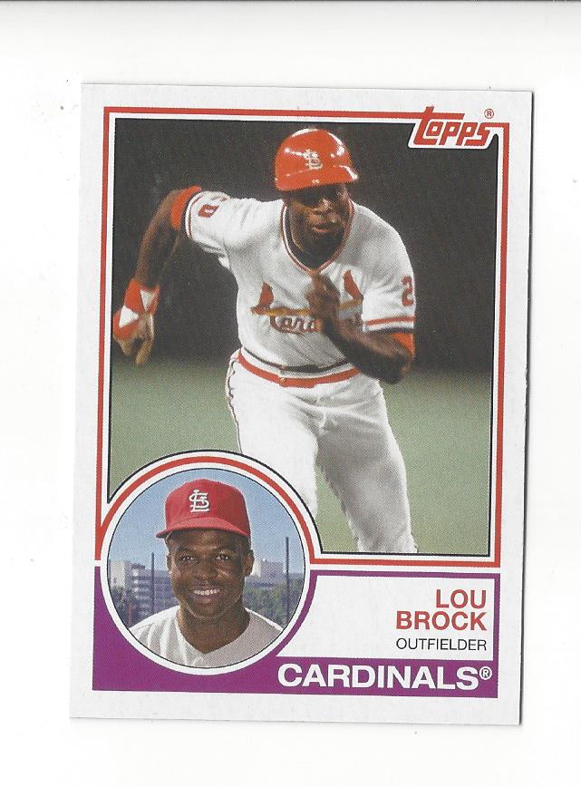 Lou Brock cards (1992-2024) Cardinals Cubs - You Choose