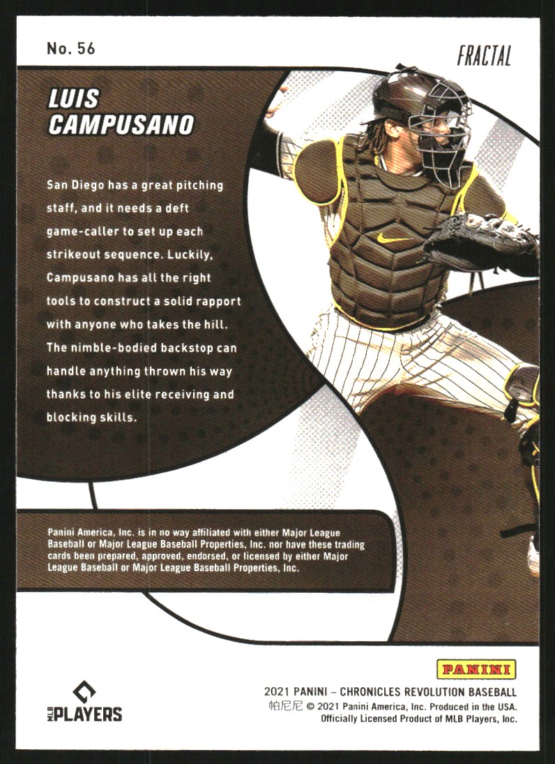 2021 Panini Revolution Fractal #56 Luis Campusano