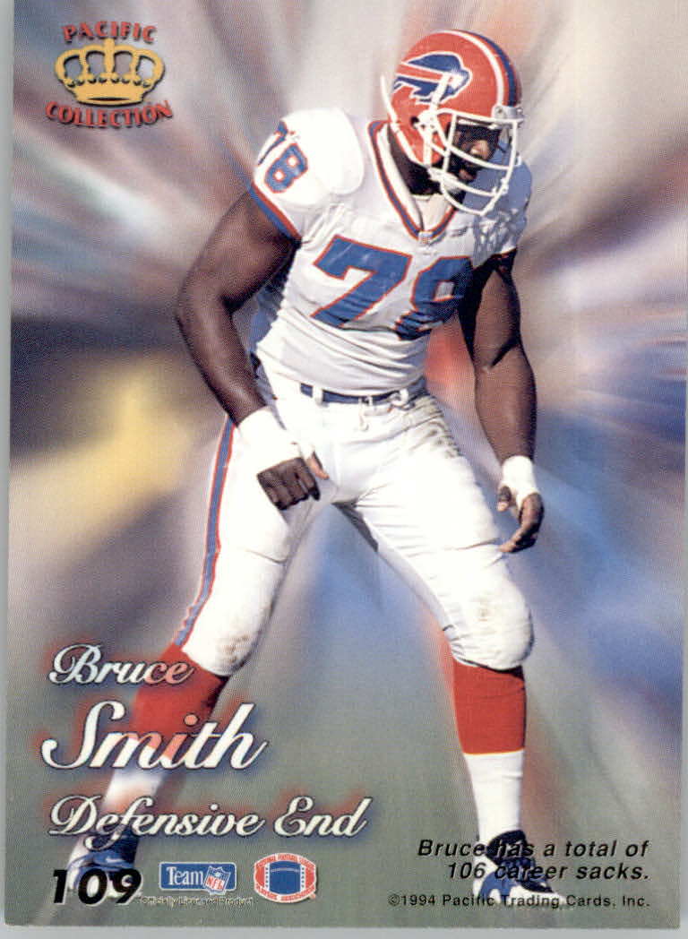 1994 Pacific Prisms Gold #109 Bruce Smith back image