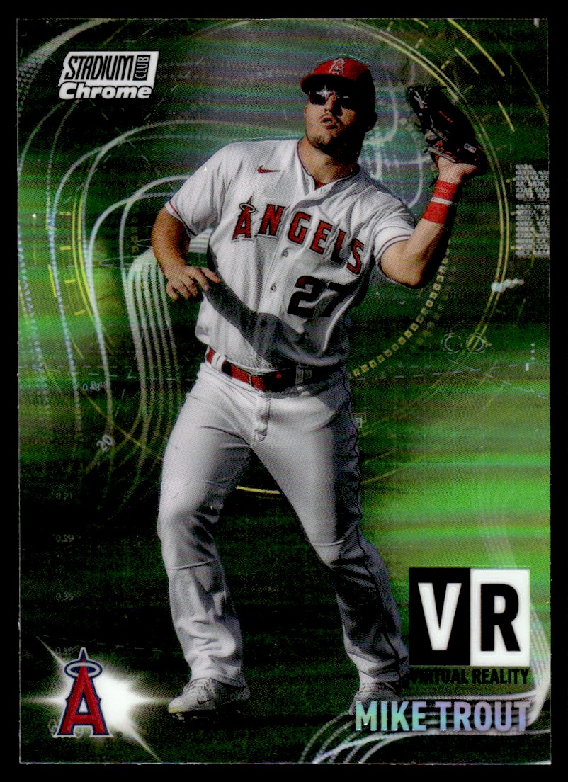 2021 Stadium Club Chrome Virtual Reality #VR6 Mike Trout