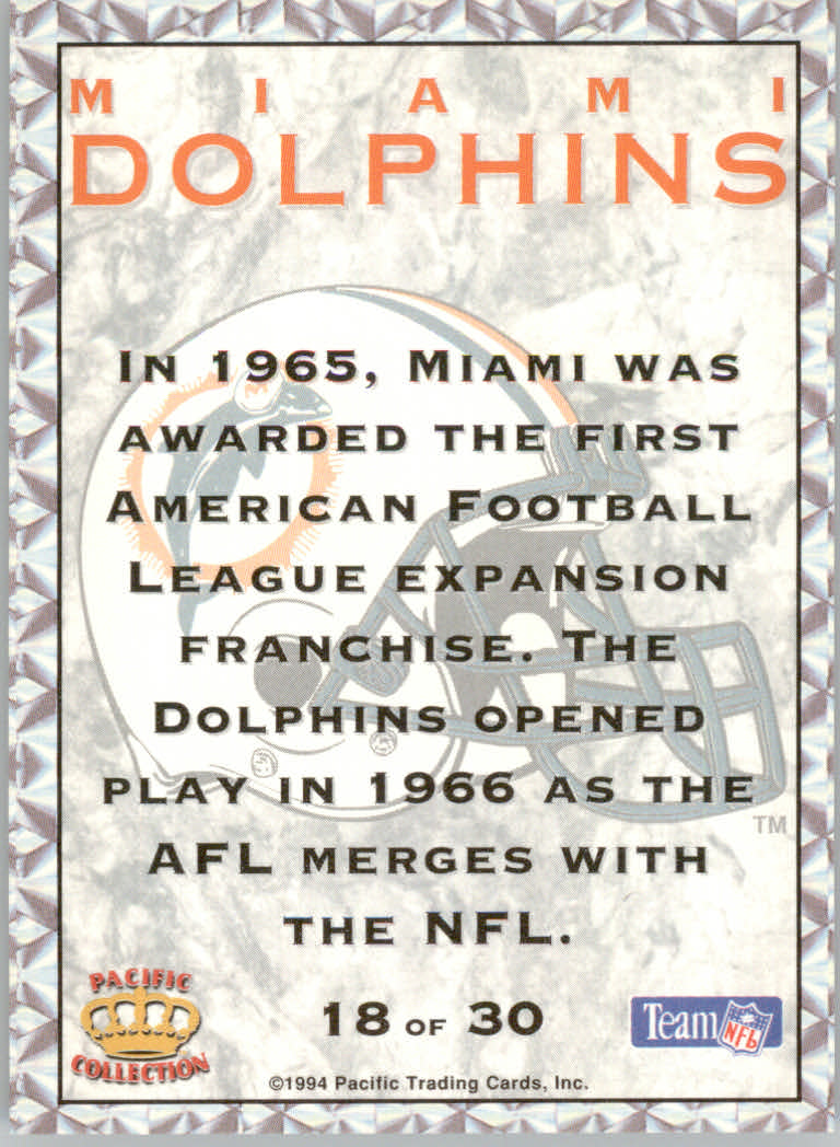 1994 Pacific Prisms Football "Team Helmets" Insert Cards - Picture 17 of 21
