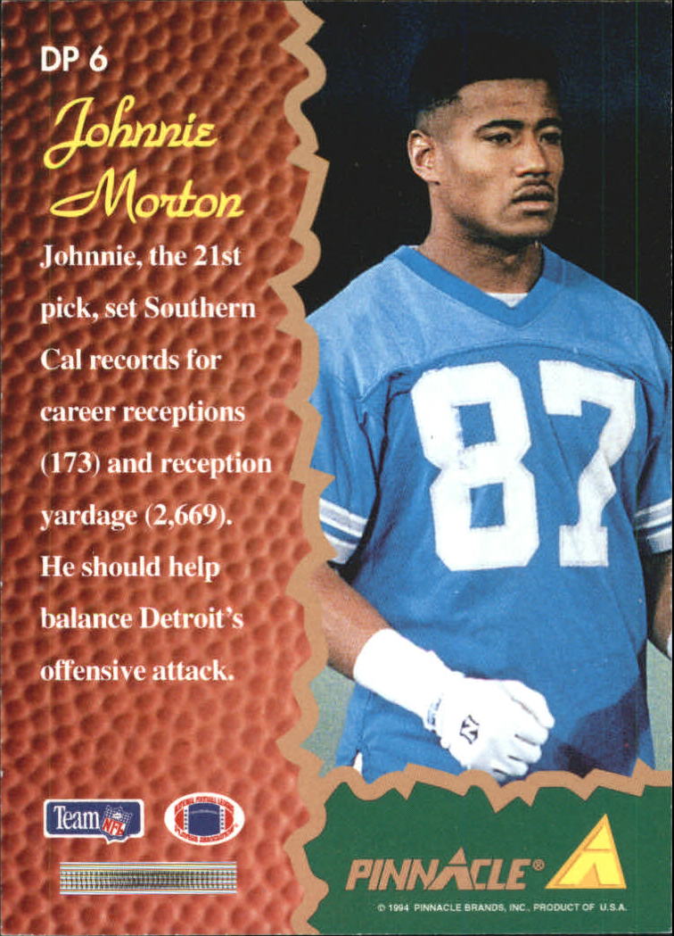 1994 Pinnacle Draft Pinnacle #DP6 Johnnie Morton