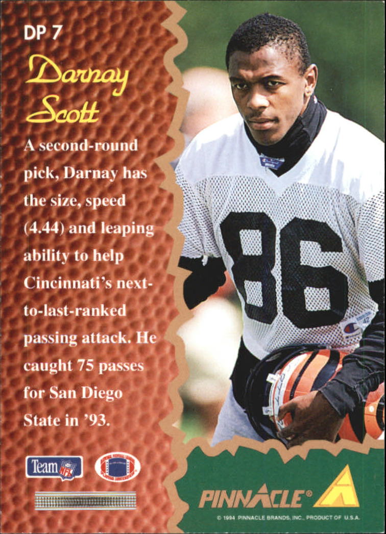 1994 Pinnacle Draft Pinnacle #DP7 Darnay Scott