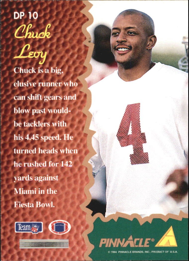 1994 Pinnacle Draft Pinnacle #DP10 Chuck Levy