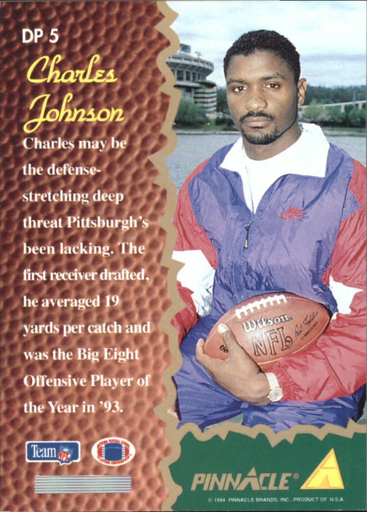 1994 Pinnacle Draft Pinnacle Dufex #DP5 Charles Johnson