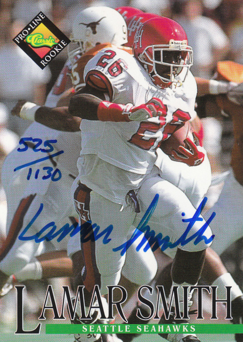 1994 Pro Line Live Autographs #115 Lamar Smith/1130