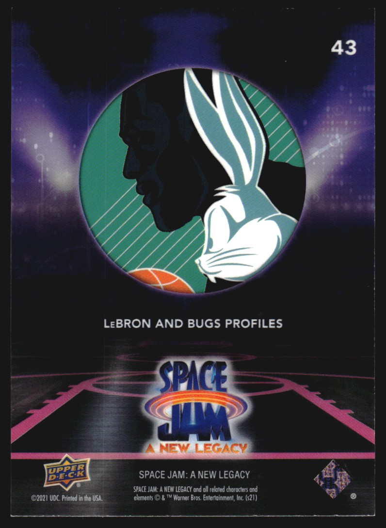 2021 Upper Deck Space Jam A New Legacy Retail 43 LeBron and Bugs