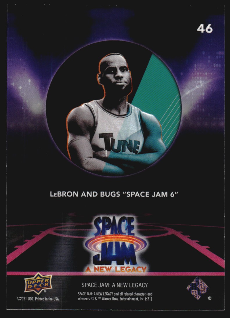 2021 Upper Deck Space Jam A New Legacy Retail Blue 46 LeBron and Bugs
