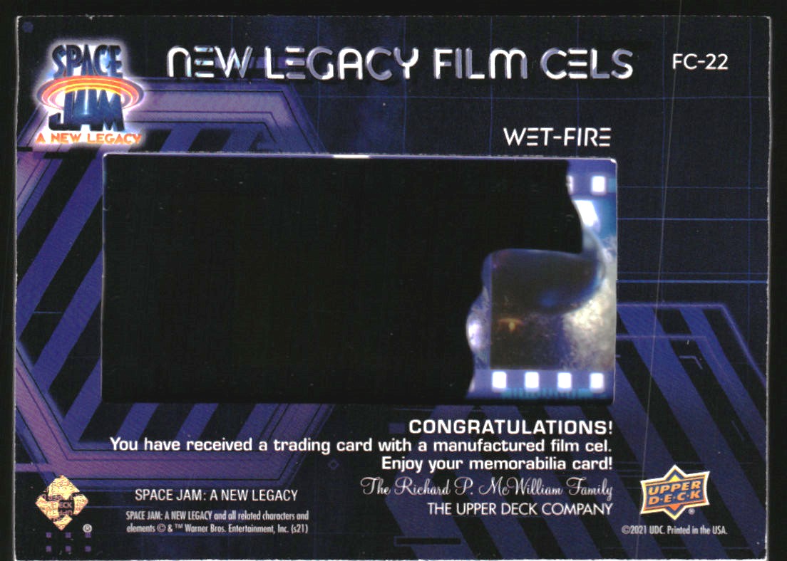 2021 Upper Deck Space Jam A New Legacy Film Cels #FC22 Wet-Fire T3 back image