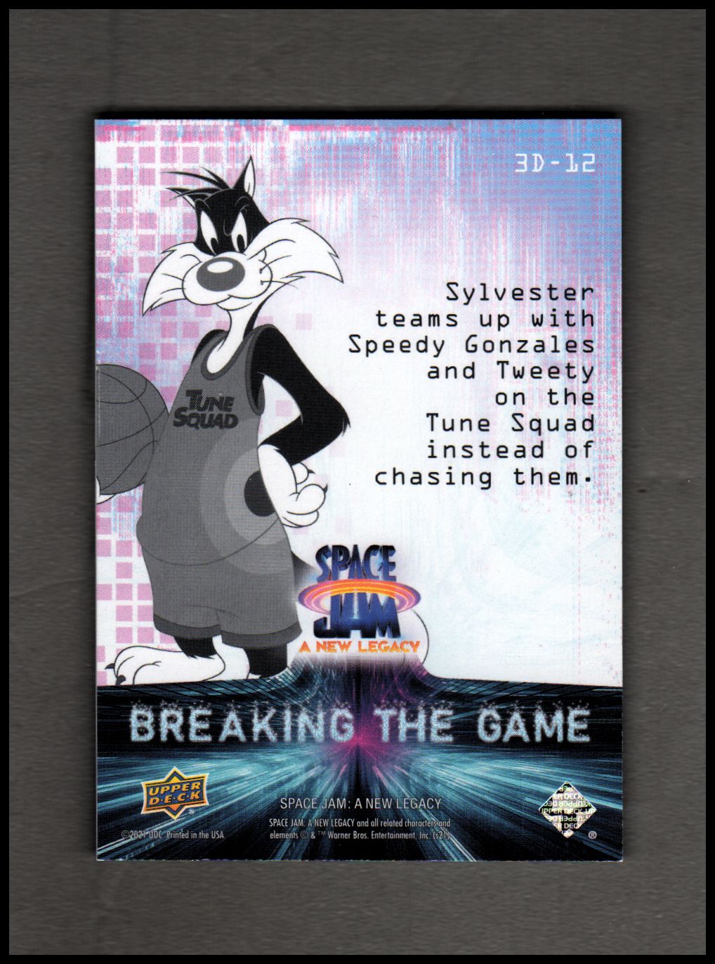 2021 Upper Deck Space Jam A New Legacy Breaking the Game 3D Lenticular