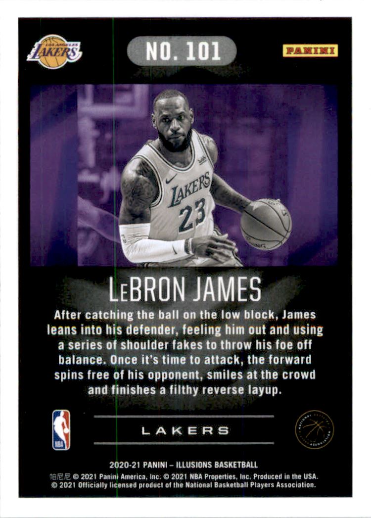 2020-21 Panini Illusions Orange #101 LeBron James