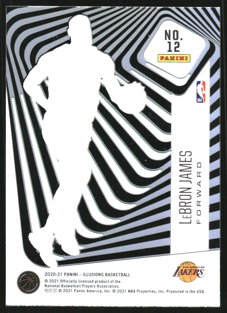 2020-21 Panini Illusions Amazing Emerald #12 LeBron James