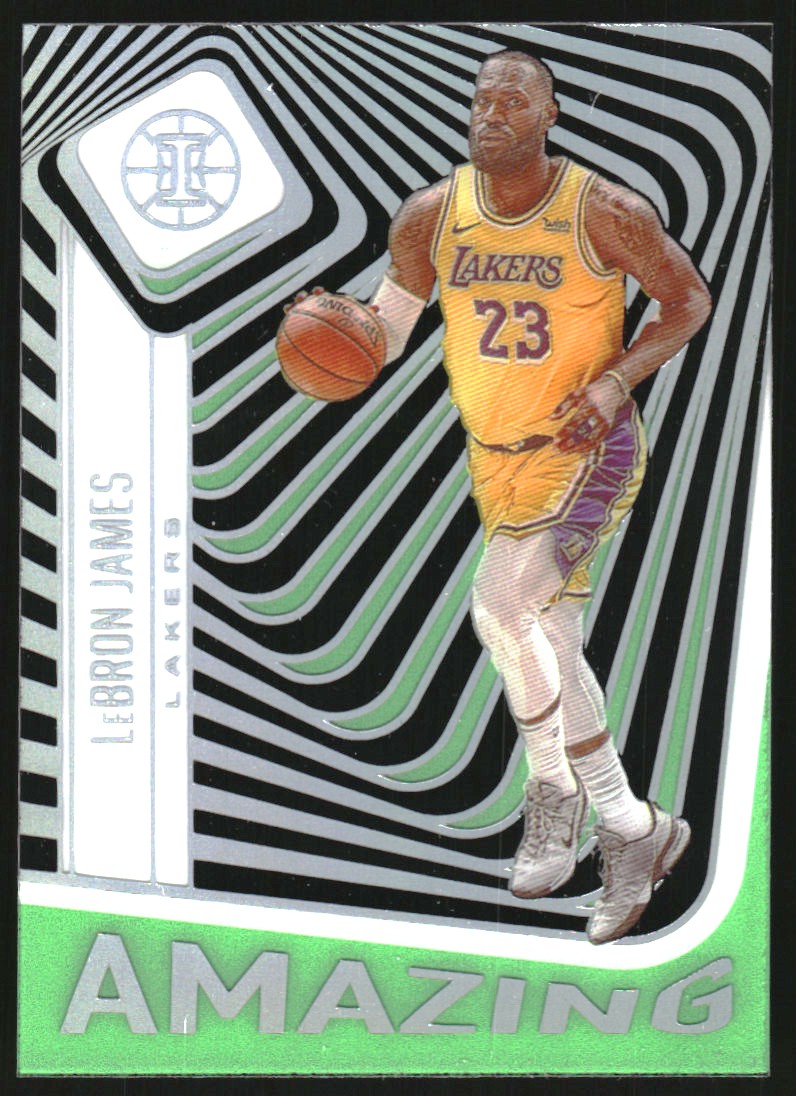 2020-21 Panini Illusions Amazing Emerald #12 LeBron James