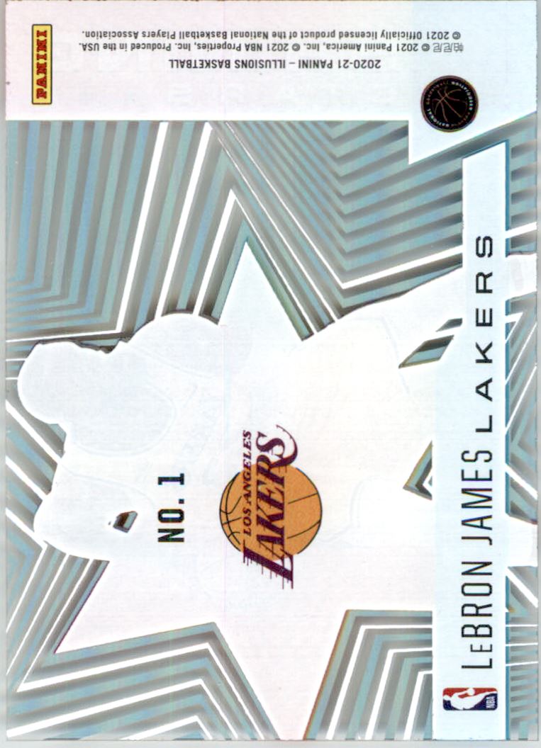 2020-21 Panini Illusions Shining Stars Sapphire #1 LeBron James