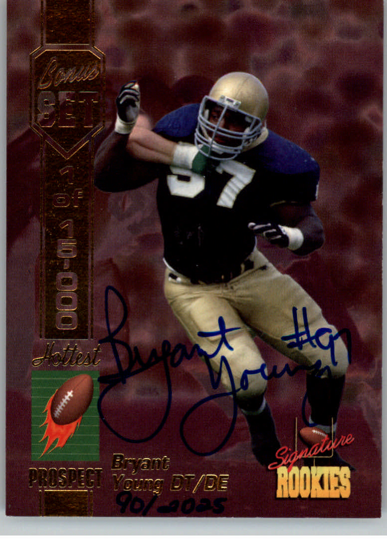 1994 Signature Rookies Hottest Prospects Autographs #A2 Bryant Young