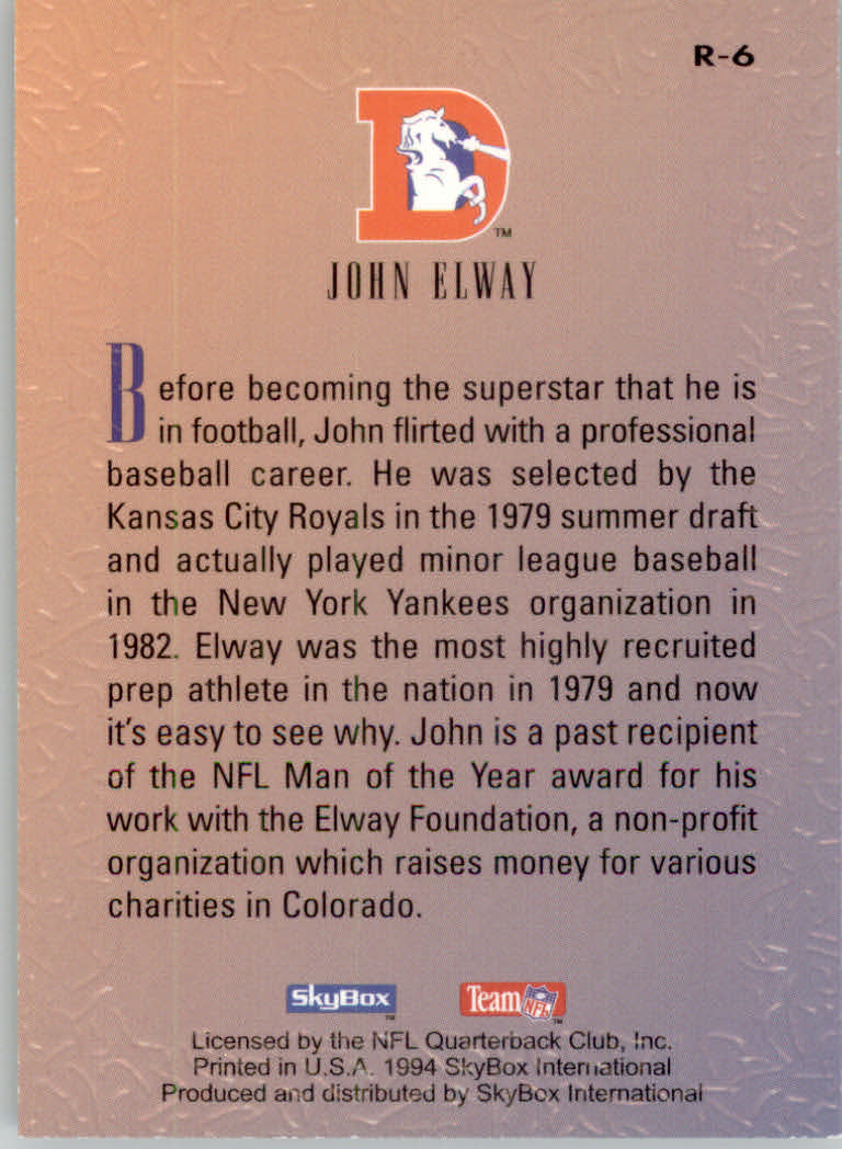 1994 Skybox Premium Football "Insert" Cards - Picture 21 of 85