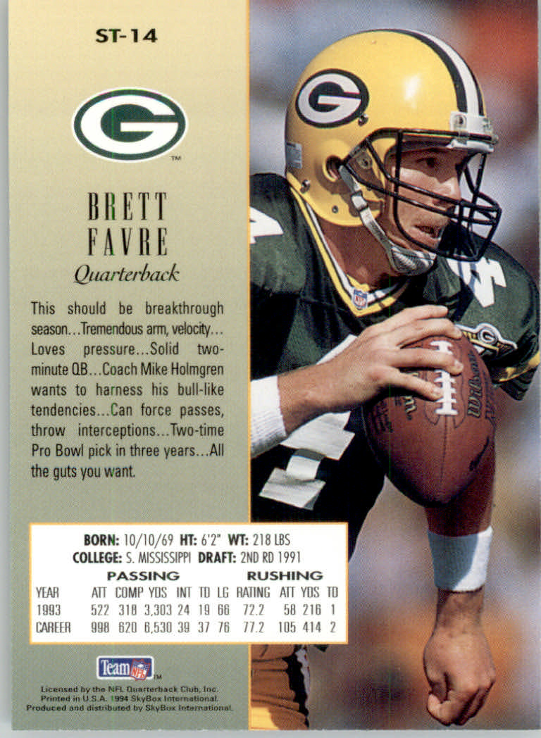 1994 Skybox Premium Football "Insert" Cards - Picture 51 of 85