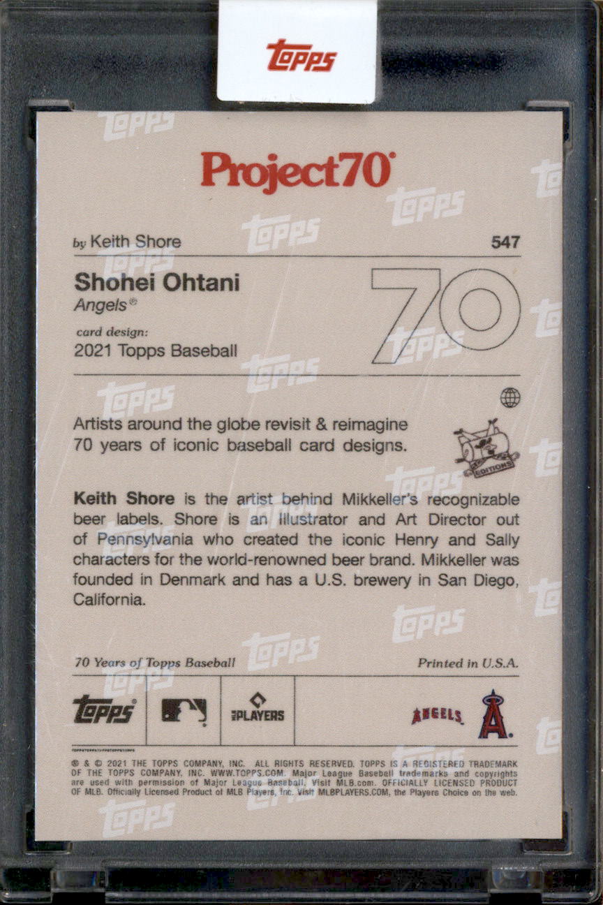 Shohei Ohtani hotsell Topps Project 70 Keith Shore Card