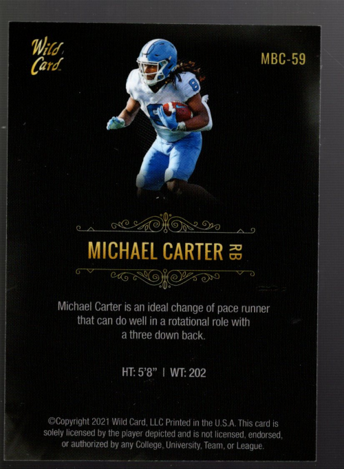 B3973- 2021 Wild Card Matte Football Assorted Cards -You Pick- 15+ FREE US SHIP - Picture 31 of 41