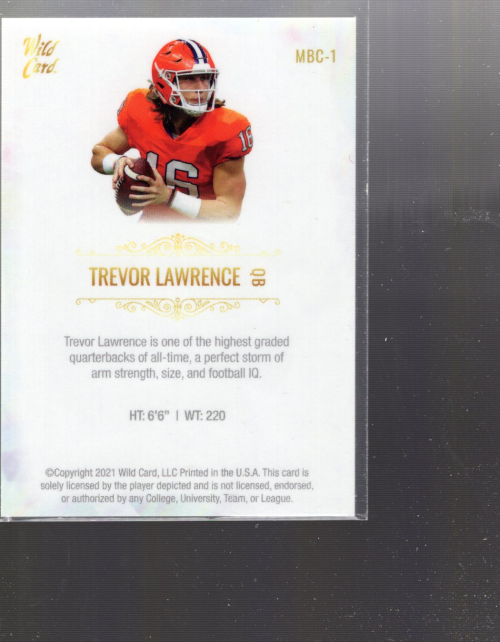 B3973- 2021 Wild Card Matte Football Assorted Cards -You Pick- 15+ FREE US SHIP - Picture 41 of 41