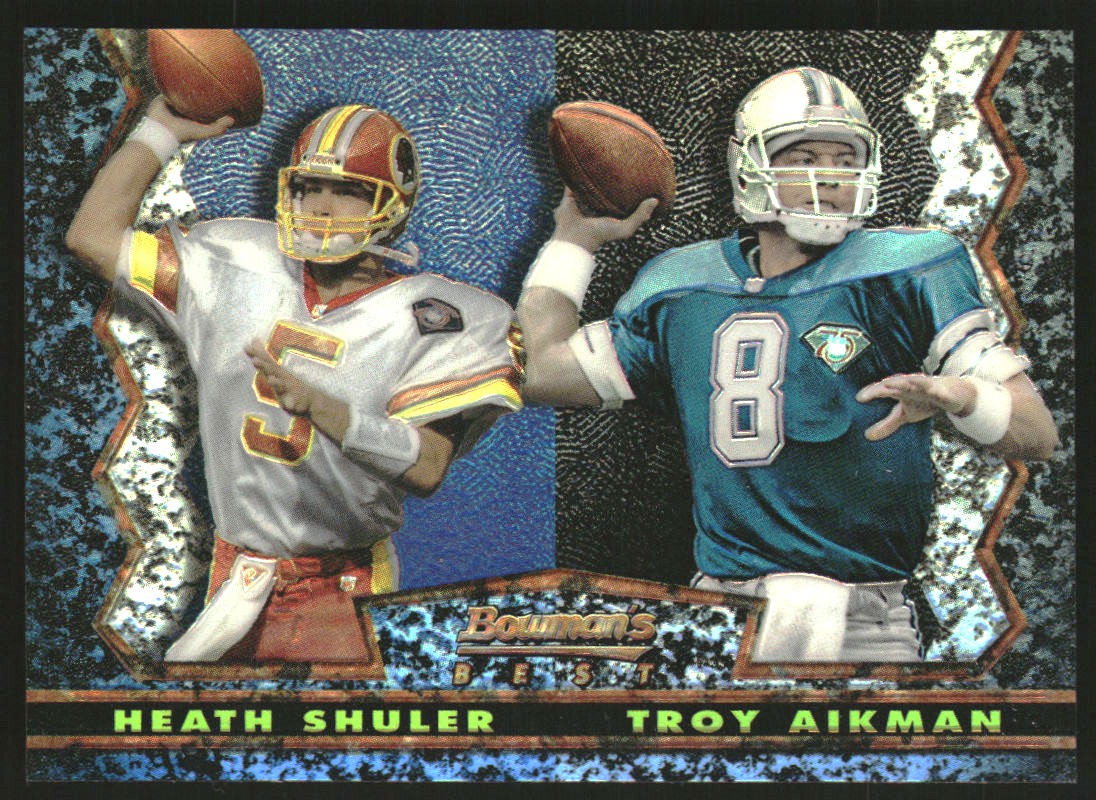 1994 Stadium Club Bowman's Best Refractors #22 Troy Aikman/H.Shuler