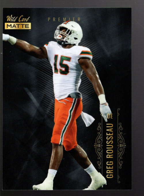B3973- 2021 Wild Card Matte Football Assorted Cards -You Pick- 15+ FREE US SHIP - Picture 14 of 41