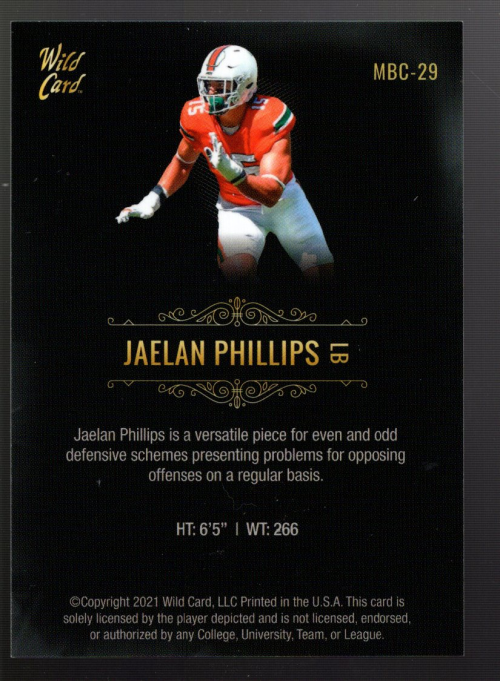 B3973- 2021 Wild Card Matte Football Assorted Cards -You Pick- 15+ FREE US SHIP - Picture 19 of 41