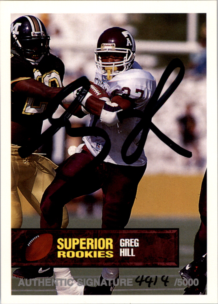 1994 Superior Rookies Autographs #40 Greg Hill/5000