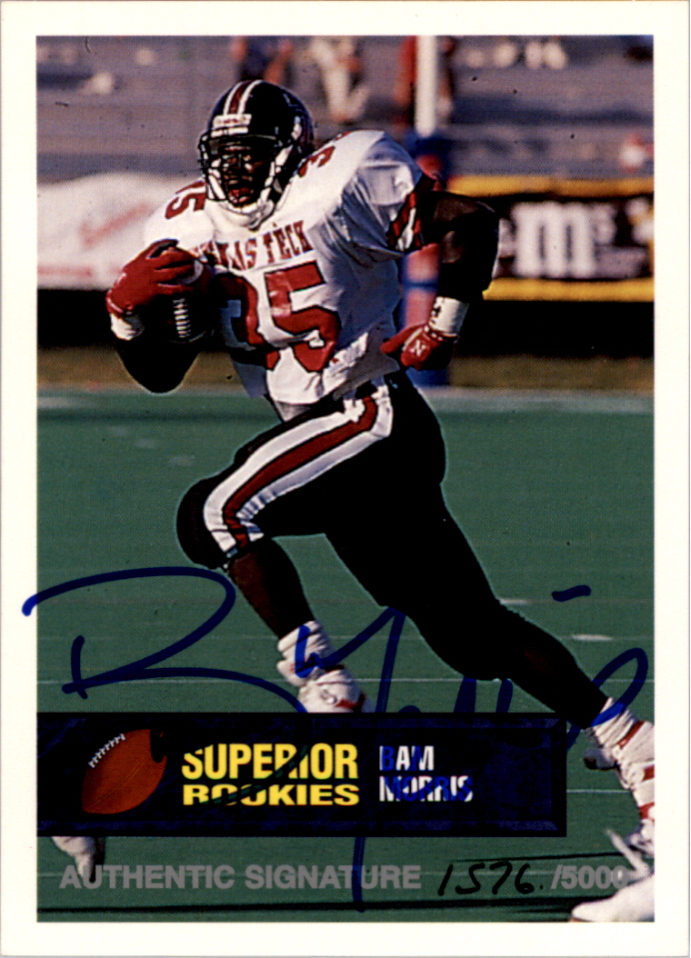 1994 Superior Rookies Autographs #45 Byron Bam Morris/5000
