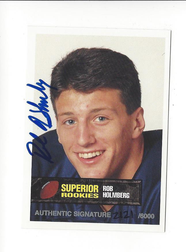1994 Superior Rookies Autographs #48 Rob Holmberg/6000