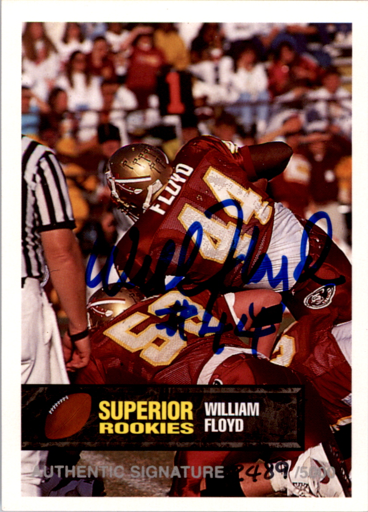 1994 Superior Rookies Autographs #50 William Floyd/5000