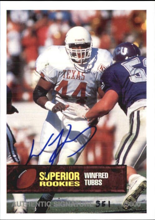 1994 Superior Rookies Autographs #53 Winfred Tubbs/5000