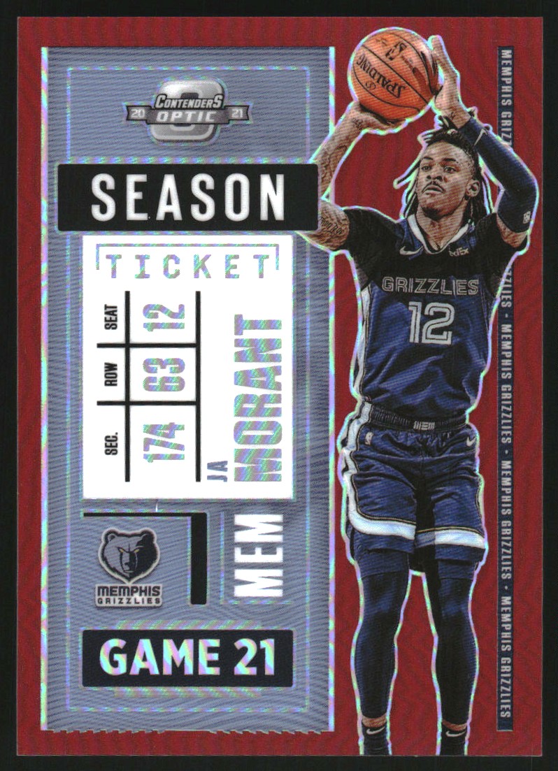 2020-21 Panini Contenders Optic Red #75 Ja Morant