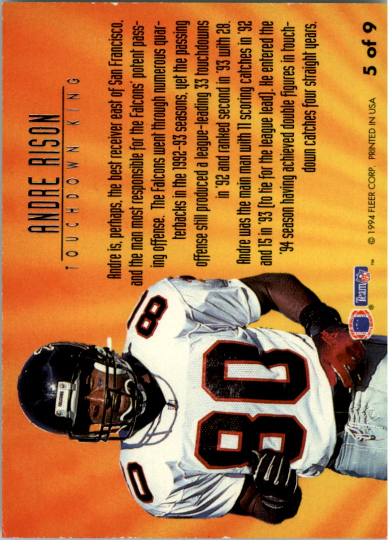 1994 Ultra Touchdown Kings #5 Andre Rison - NM-MT