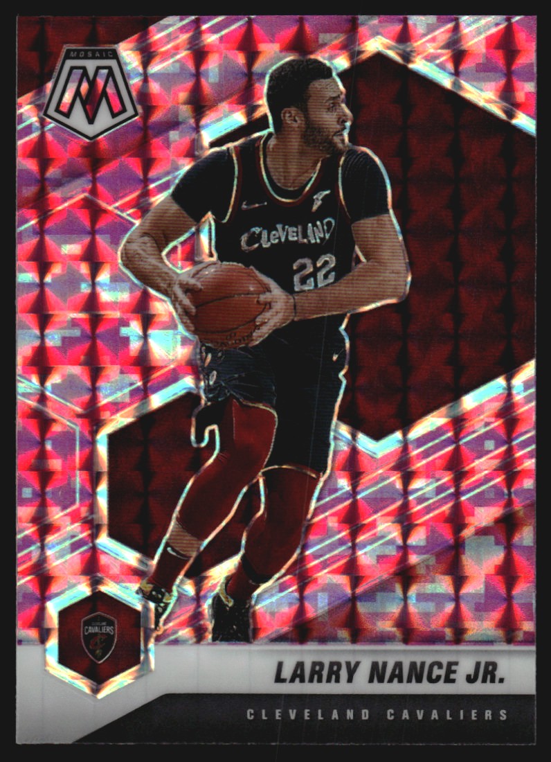 2020-21 Panini Mosaic Mosaic Camo Pink #91 Larry Nance Jr.